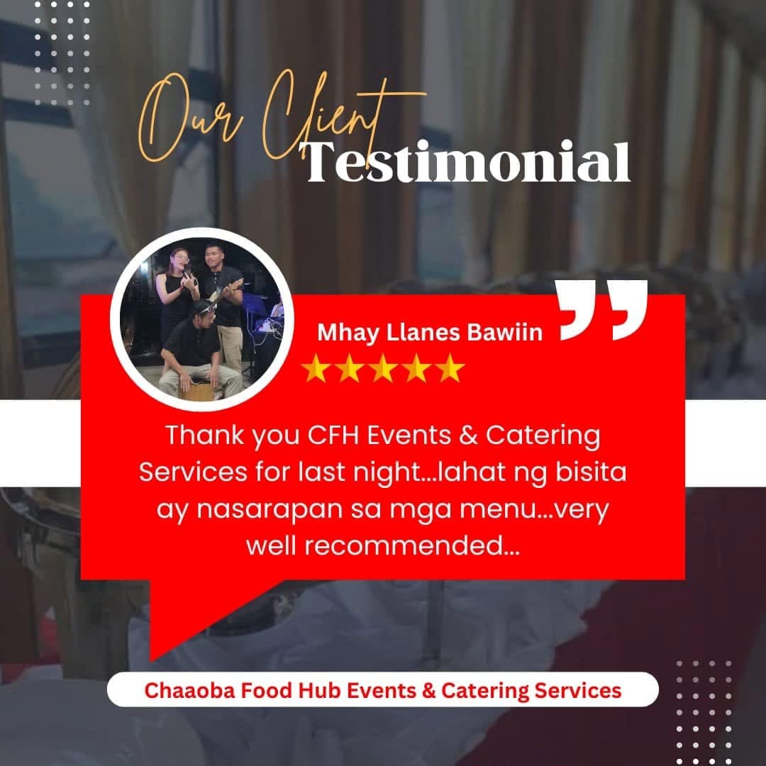 Client review for CFH Events and Catering 5