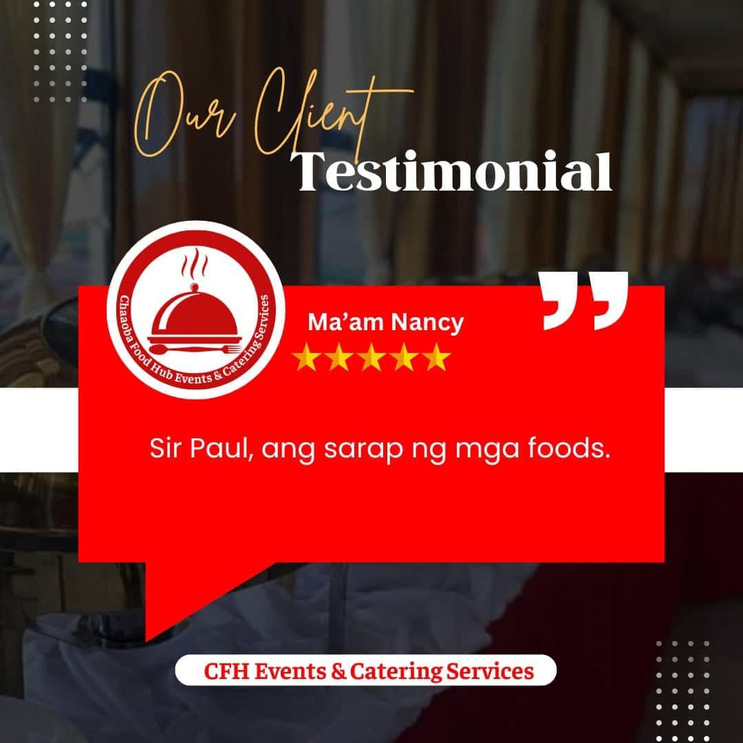 Client review for CFH Events and Catering 6