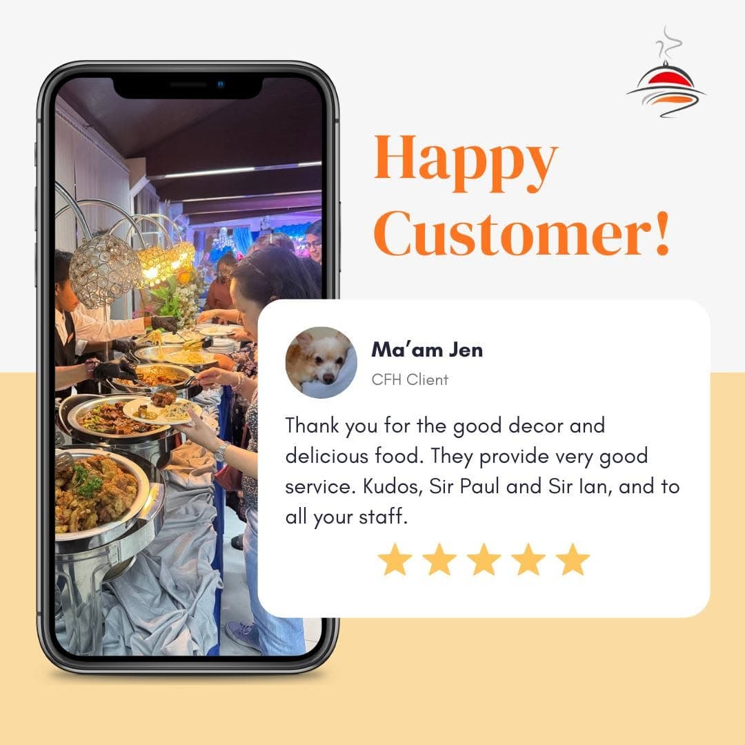 Client review for CFH Events and Catering 7